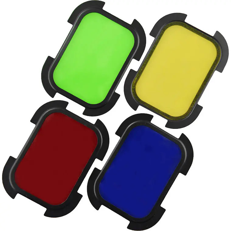 Kit de Barndoor Godox con 4 Geles de Colores - para AD200 2