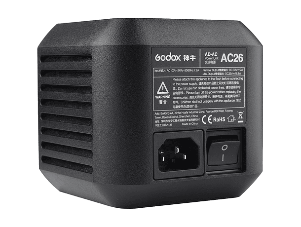 Adaptador de Corriente AC Godox para AD600Pro