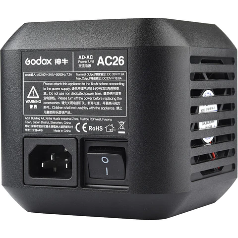 Adaptador de Corriente AC Godox para AD600Pro