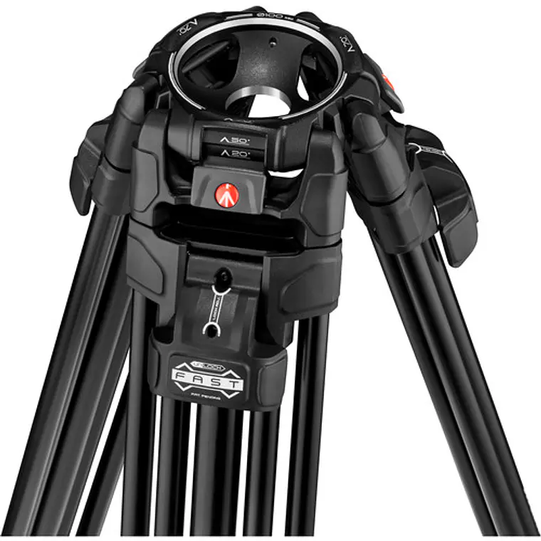  Soporte de cámara Manfrotto Kit 608/Alu Fast Twin Ms 10