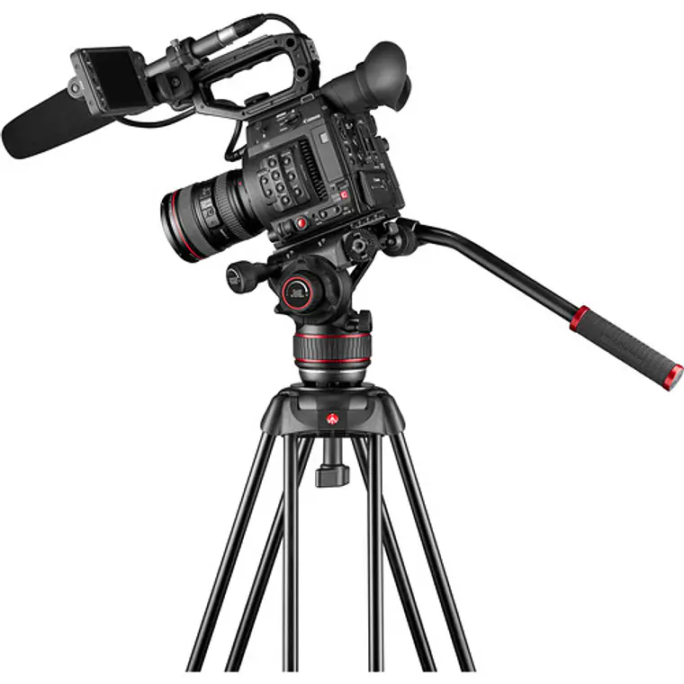 Soporte de cámara Manfrotto Kit 608/Alu Fast Twin Ms 14