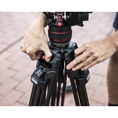  Soporte de cámara Manfrotto Kit 608/Alu Fast Twin Ms