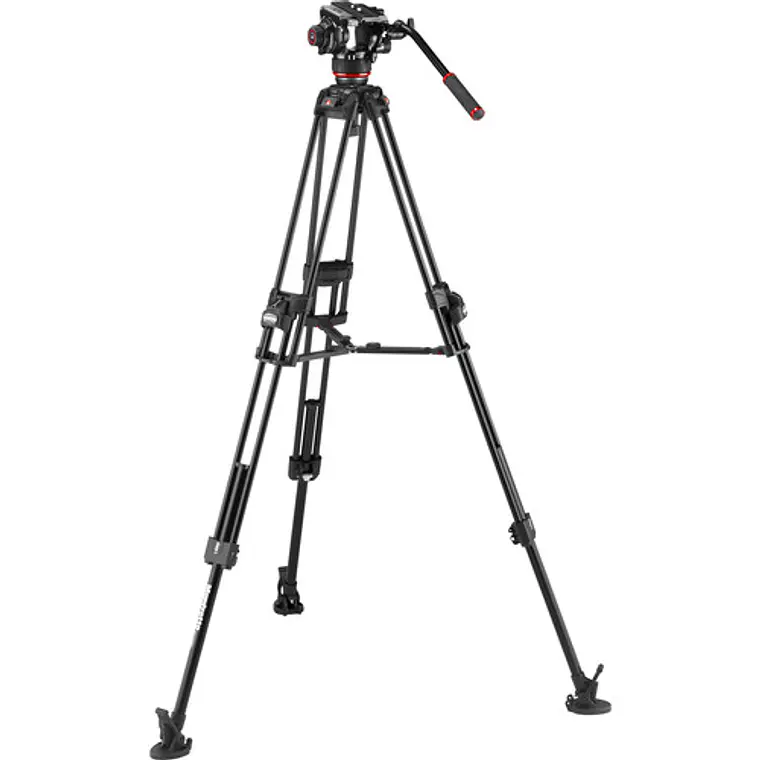 Soporte de cámara Manfrotto 504X & Alu Fast Twin Tripod 3