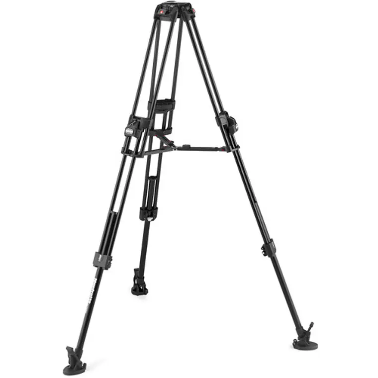 Soporte de cámara Manfrotto 504X & Alu Fast Twin Tripod 4