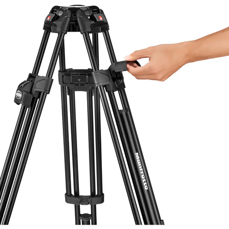 Soporte de cámara Manfrotto 504X & Alu Fast Twin Tripod 6