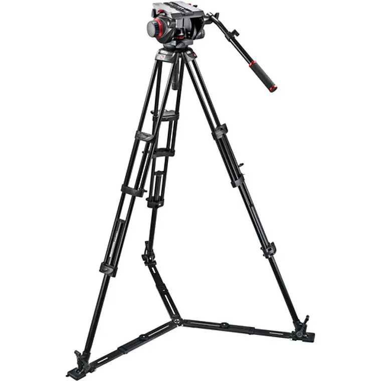 Trípode Manfrotto Pro Ground-Twin Kit 509HD con Cabezal de Video 545GB 1