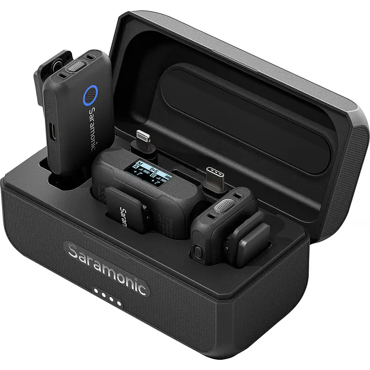 Micrófono inalámbrico Saramonic Blink500 B2+ con 2 transmisores y receptor 1