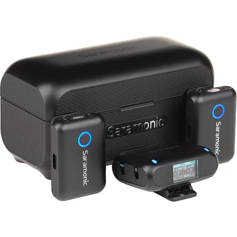 Micrófono inalámbrico Saramonic Blink500 B2+ con 2 transmisores y receptor 3