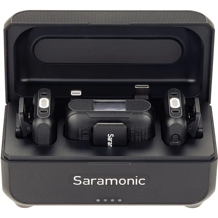 Micrófono inalámbrico Saramonic Blink500 B2+ con 2 transmisores y receptor 4