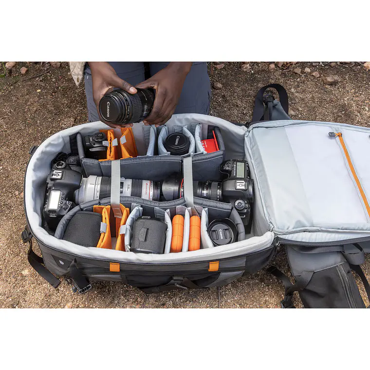 Mochila para cámara Lowepro Pro Trekker BP 450 AW II Negra 9
