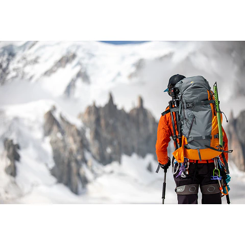 Mochila Lowepro Powder Backpack 500 AW Gris/Naranja