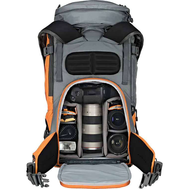 Mochila Lowepro Powder Backpack 500 AW Gris/Naranja 6