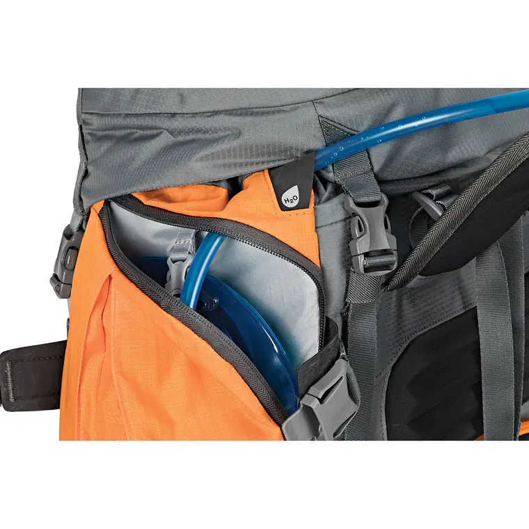 Mochila Lowepro Powder Backpack 500 AW Gris/Naranja 11