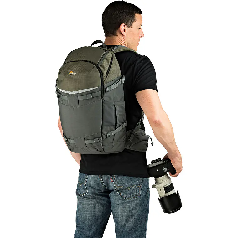 Mochila para cámara Lowepro Flipside Trek BP 450 AW Gris/Verde Oscuro 2