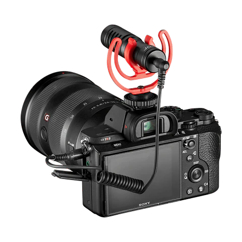 Micrófono direccional Joby Wavo Mobile para smartphones y cámaras.