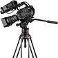 Trípode Manfrotto Nitrotech 612 con patas dobles de aluminio y esparcidor medio - Miniatura 2