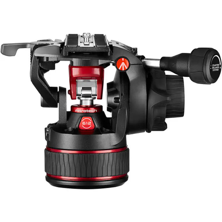 Trípode Manfrotto Nitrotech 612 con patas dobles de aluminio y esparcidor medio 5