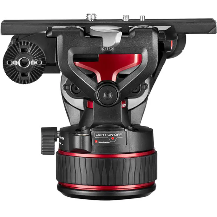 Trípode Manfrotto Nitrotech 612 con patas dobles de aluminio y esparcidor medio 6
