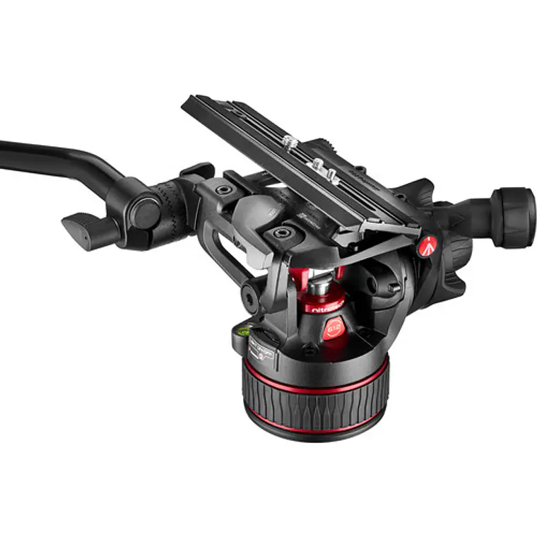 Trípode Manfrotto Nitrotech 612 con patas dobles de aluminio y esparcidor medio 8