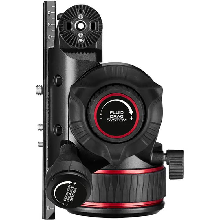 Trípode Manfrotto Nitrotech 612 con patas dobles de aluminio y esparcidor medio 11