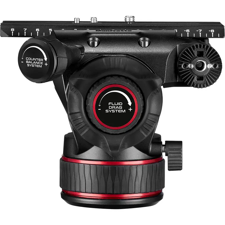 Trípode Manfrotto Nitrotech 612 con patas dobles de aluminio y esparcidor medio 12