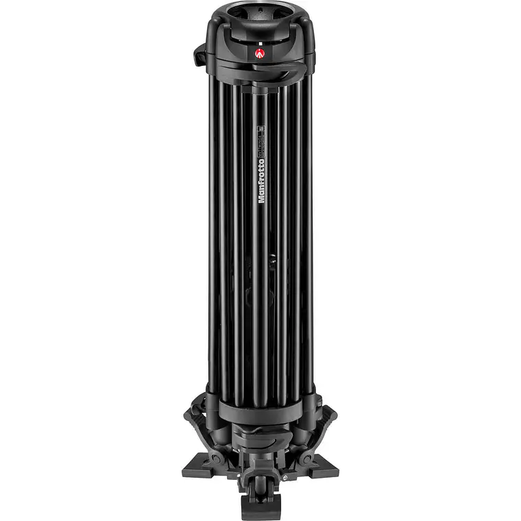 Trípode Manfrotto Nitrotech 608 con patas dobles de aluminio y esparcidor de suelo 17