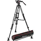 Trípode Manfrotto Nitrotech 608 con patas dobles de aluminio y esparcidor medio - Miniatura 1