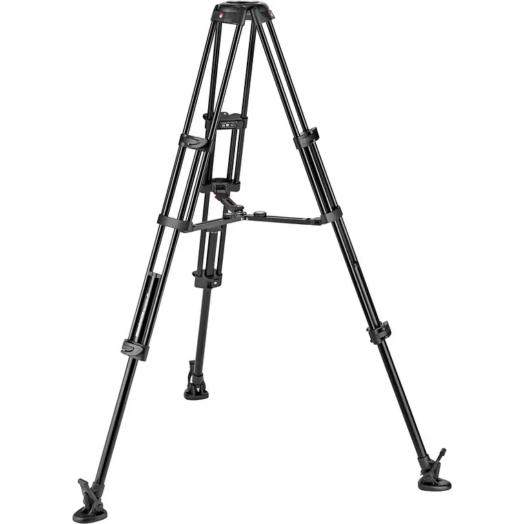 Trípode Manfrotto Nitrotech 608 con patas dobles de aluminio y esparcidor medio 4