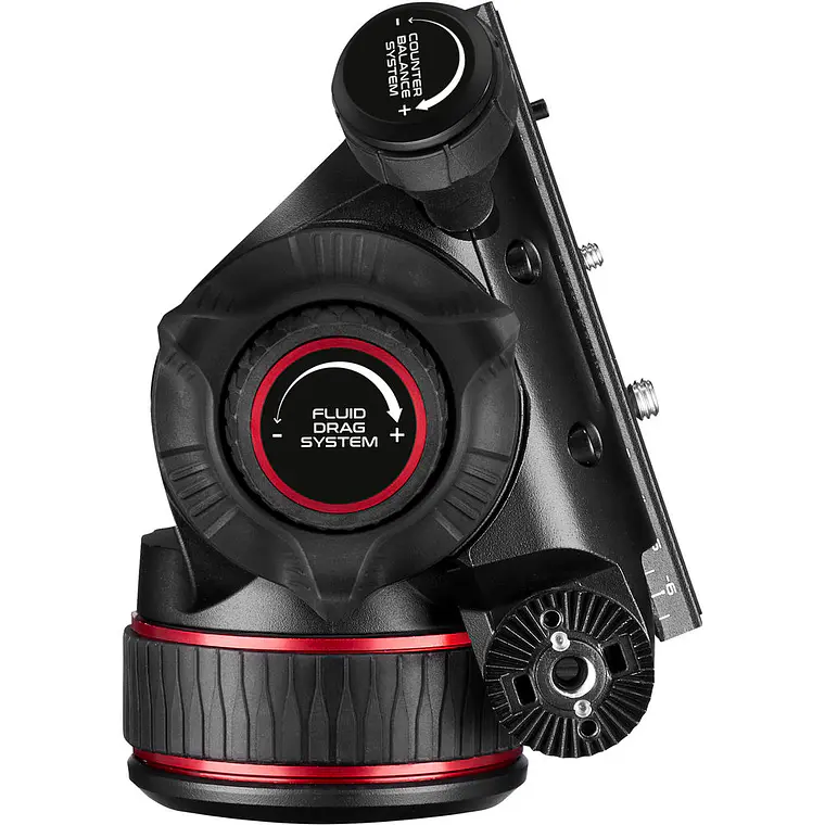 Trípode Manfrotto Nitrotech 608 con patas dobles de aluminio y esparcidor medio 13