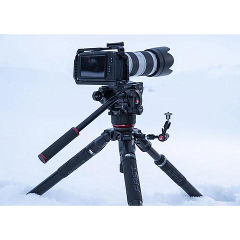 Rótula de video fluida Manfrotto 504X con base plana