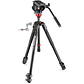  trípode de aluminio 190X Manfrotto con cabezal fluido 500 - Miniatura 2