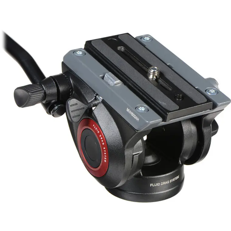  trípode de aluminio 190X Manfrotto con cabezal fluido 500 4