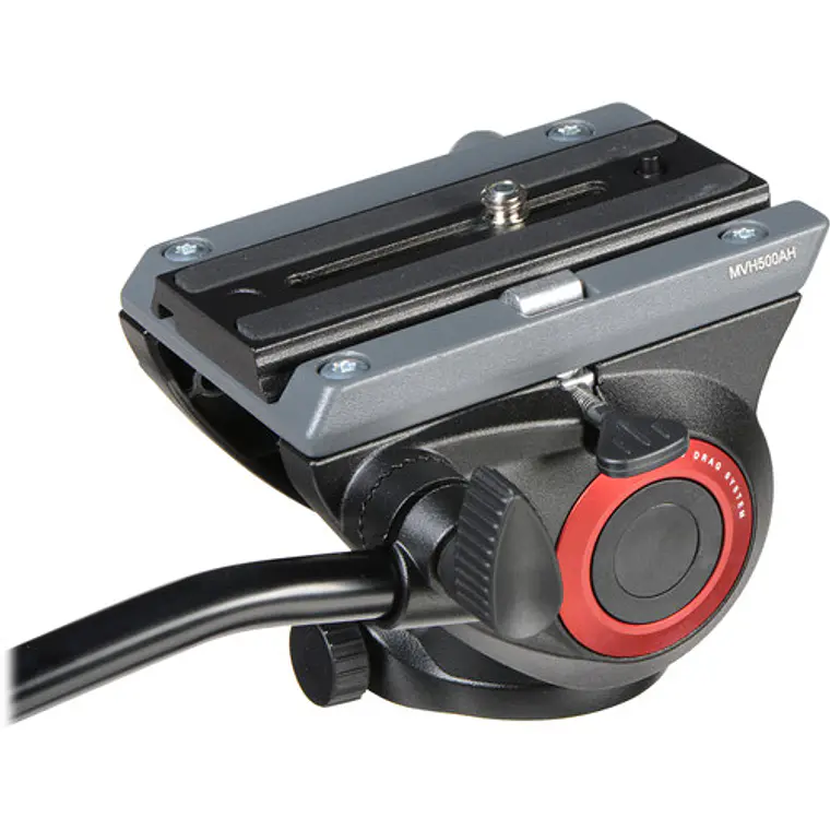  trípode de aluminio 190X Manfrotto con cabezal fluido 500 5