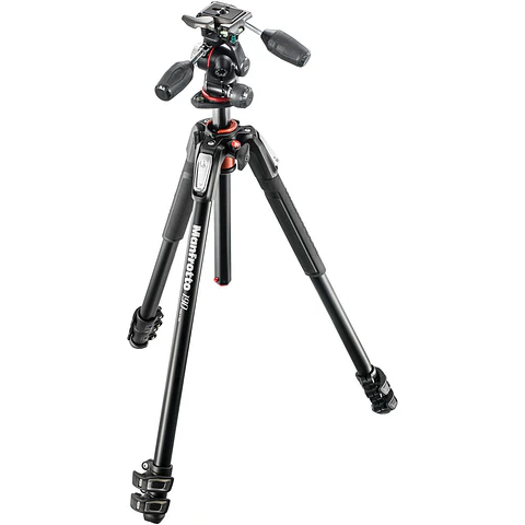 Trípode Manfrotto 190XPRO3 con rótula de 3 vías MHXPRO-3W