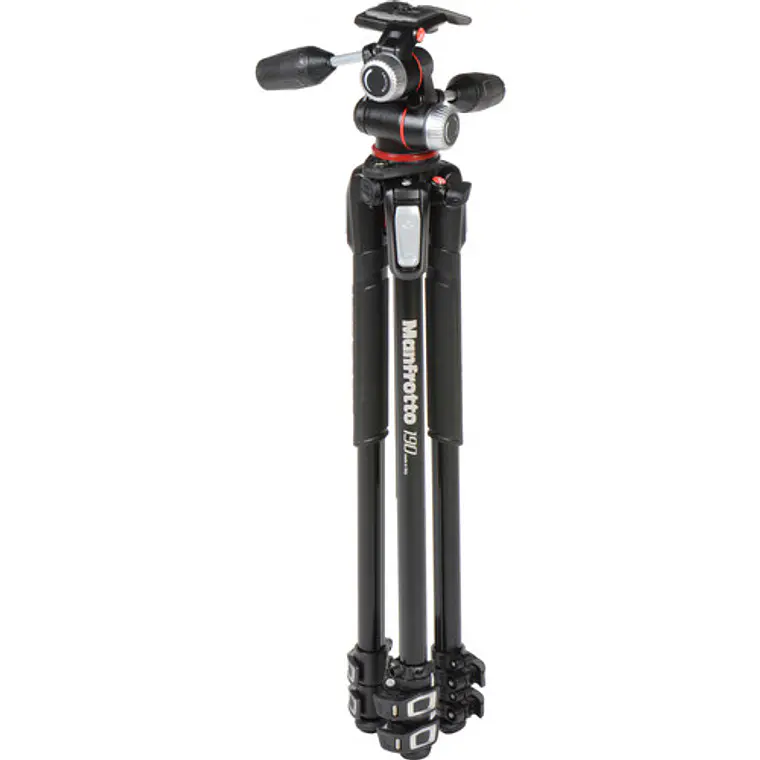 Trípode Manfrotto 190XPRO3 con rótula de 3 vías MHXPRO-3W 4
