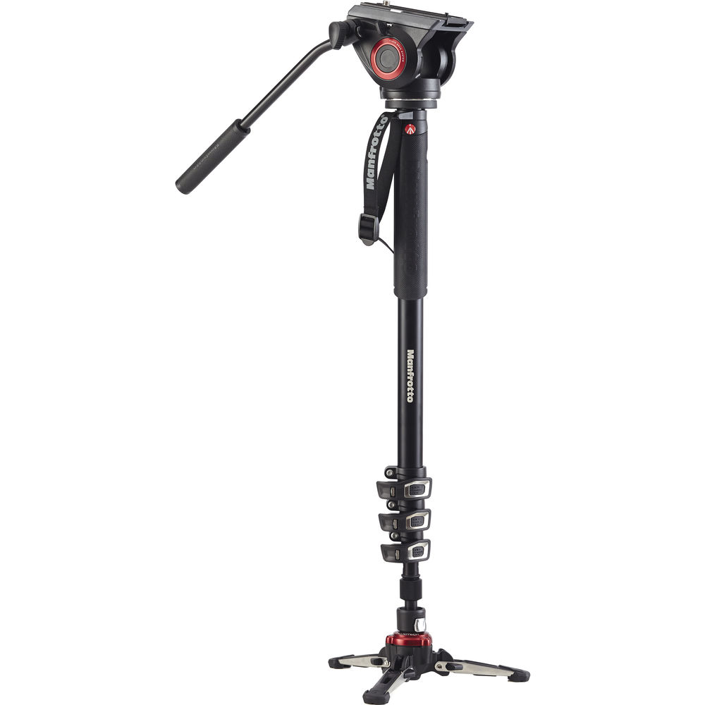 Monopie de Video Manfrotto XPRO con Cabezal Fluido y Base FLUIDTECH 1