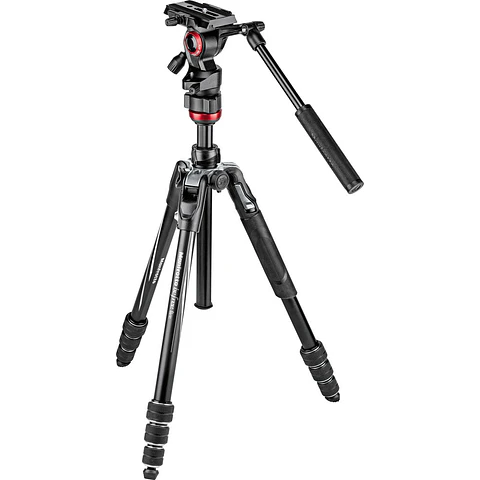 Trípode Manfrotto Befree Live con Rótula Fluida y Bloqueo de Giro