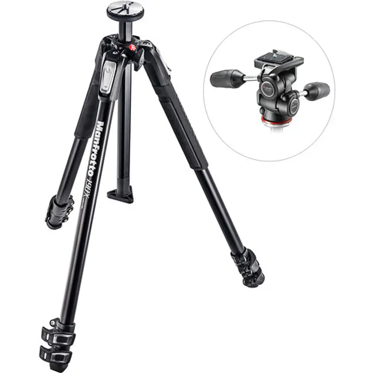 Trípode Manfrotto 190X con rótula de 3 vías 2
