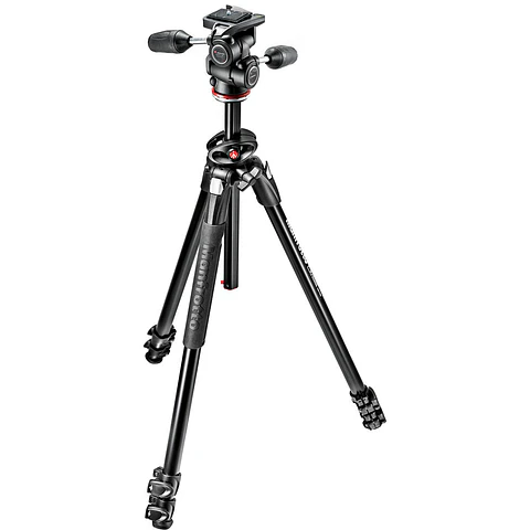 Trípode Manfrotto 290 Dual con Columna de 90° y Rótula de 3 Vías