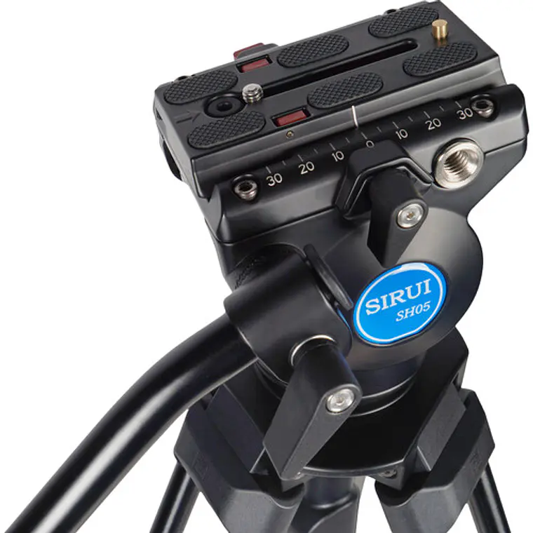 Kit Sirui SH05 de Trípode y Cabezal Fluido para Vídeo 3