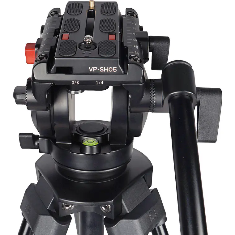 Kit Sirui SH05 de Trípode y Cabezal Fluido para Vídeo 5