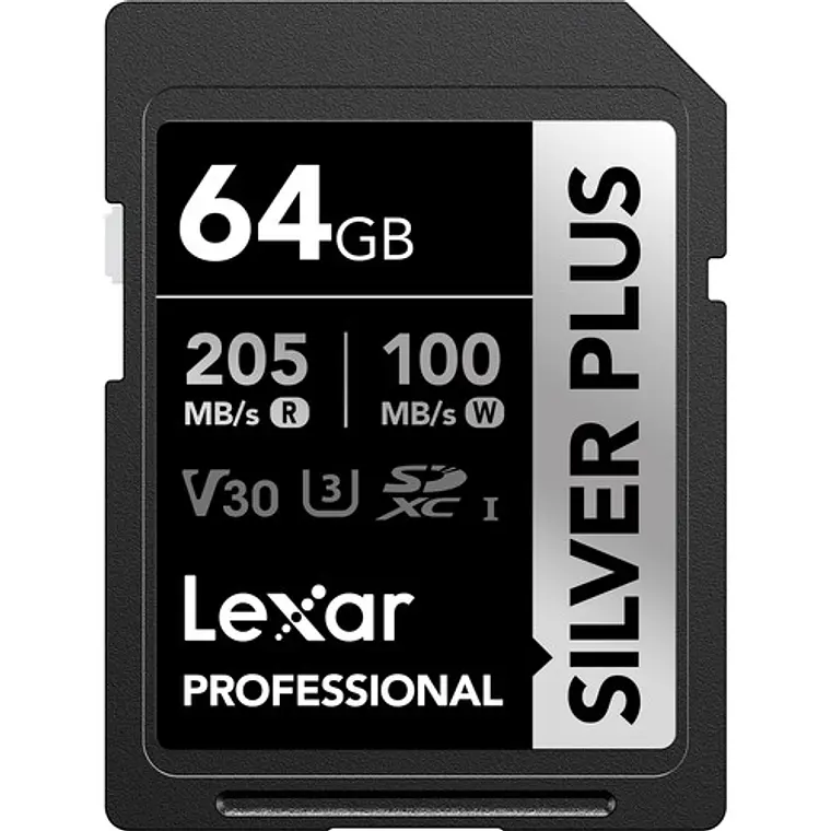 Memoria Lexar 64gb sdxc uhs-I v30 205/100mbs 1