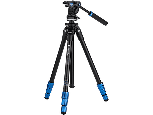 Trípode de Video Benro TSL08AS2CSH con Cabezal Fluido