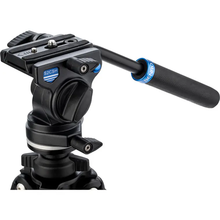 Trípode de Video Benro TSL08AS2CSH con Cabezal Fluido 2