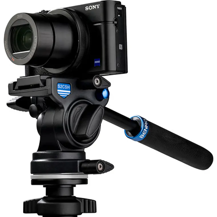 Trípode de Video Benro TSL08AS2CSH con Cabezal Fluido 10