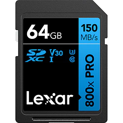 Memoria Lexar 64gb 800x PRO uhs- v30 150mbs