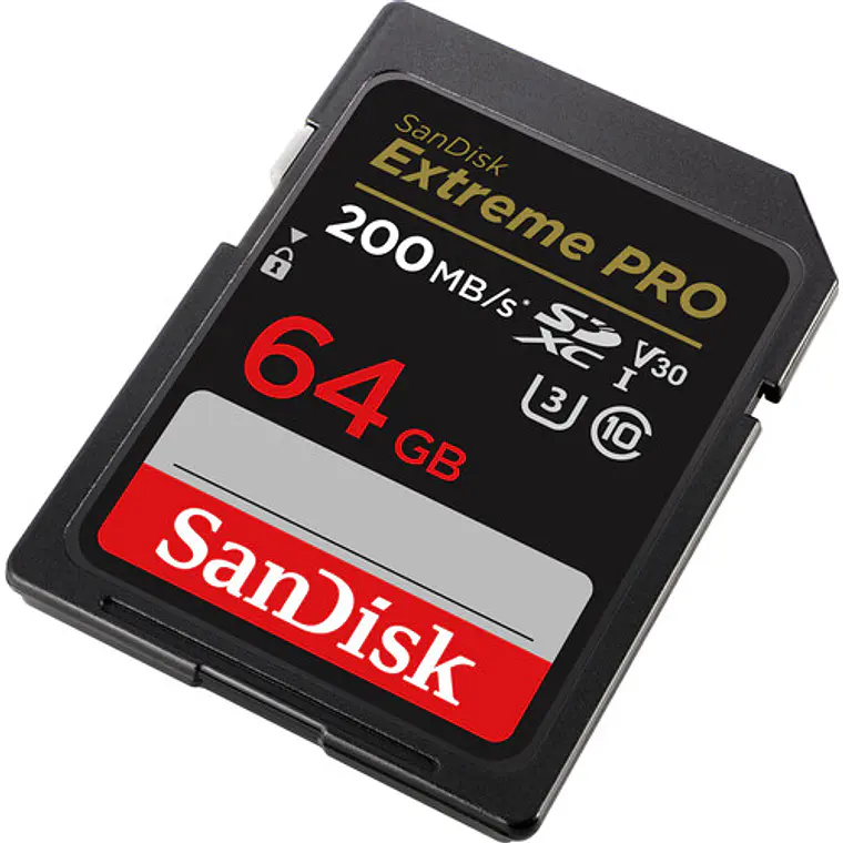Memoria SD SanDisk 64GB Extreme PRO 200MB/S UHS-I 3