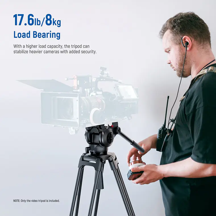 Trípode de Video Neewer TP37 187 cm Cabezal Fluido 2