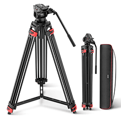 Trípode de Video Neewer TP37 187 cm Cabezal Fluido