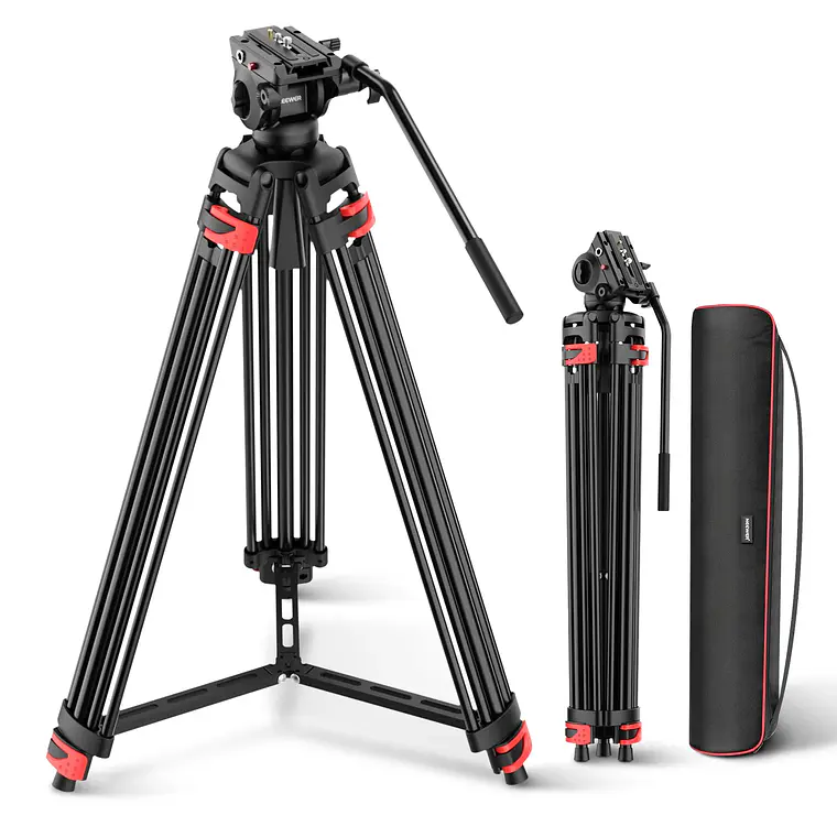 Trípode de Video Neewer TP37 187 cm Cabezal Fluido 1